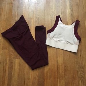 BUNDLE Padded Crop Top and Leggings